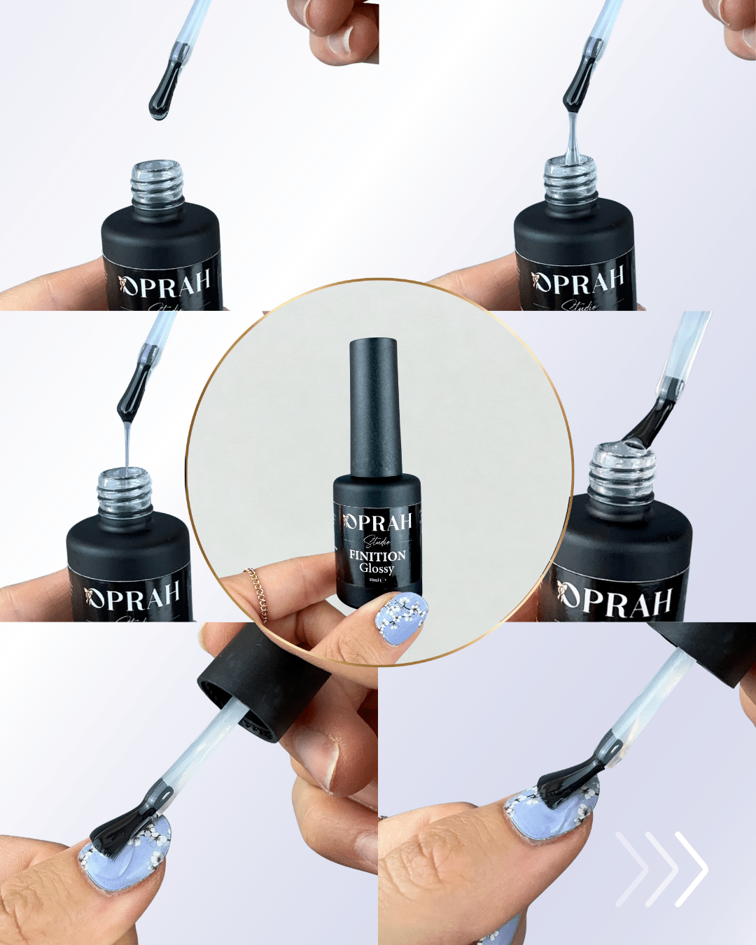 Top Coat Glossy ultra - brillant (UV) - Oprah Studio