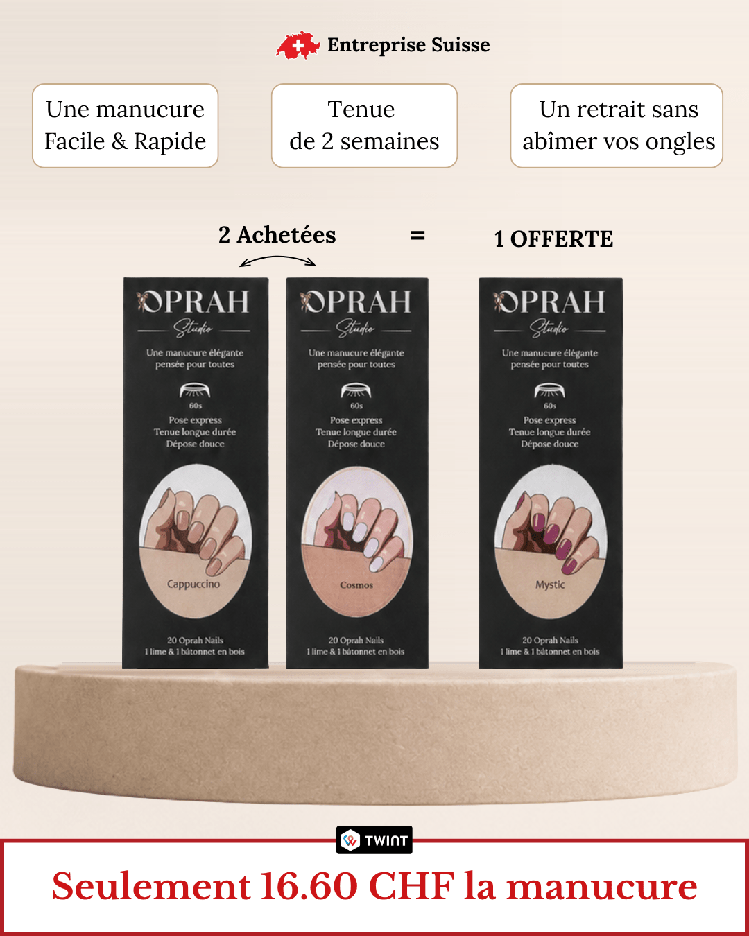 2 Manucures achetées = +1 Offerte - Oprah Studio
