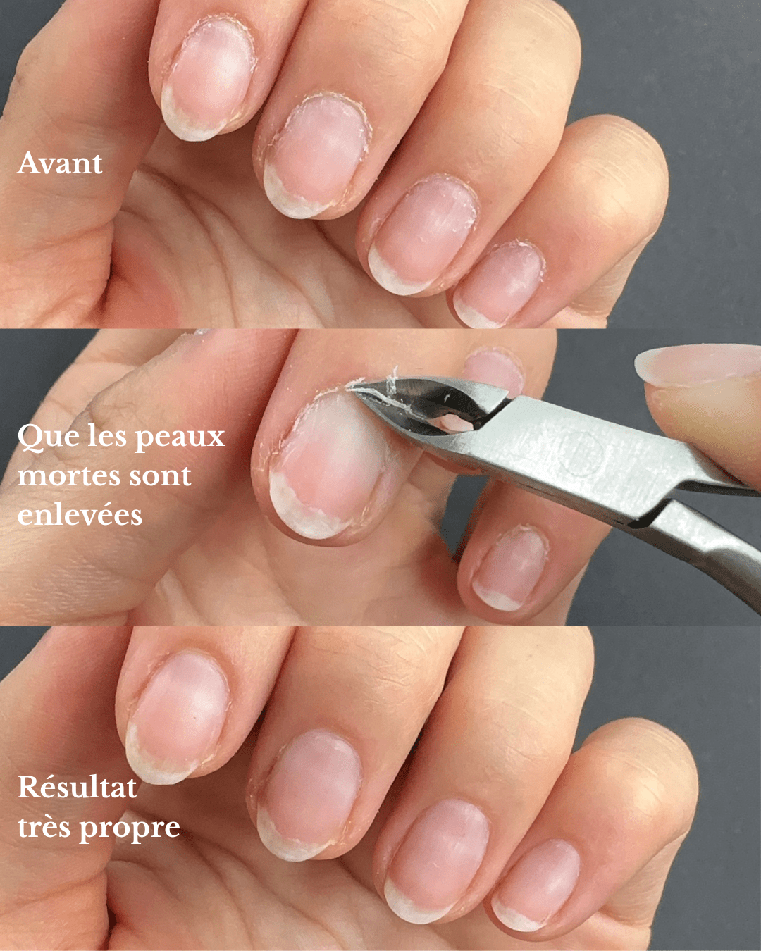 Coupe - cuticules professionnel en acier inoxydable double lame - Oprah Studio