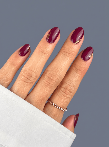 Gold &amp; Glow - Nail art Feuilles d&