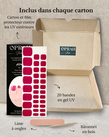 Pink Sunset pédicure - Oprah Studio