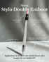 Stylo double embout silicone & pierre quartz pour cuticules - Oprah Studio